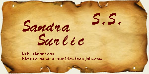 Sandra Surlić vizit kartica